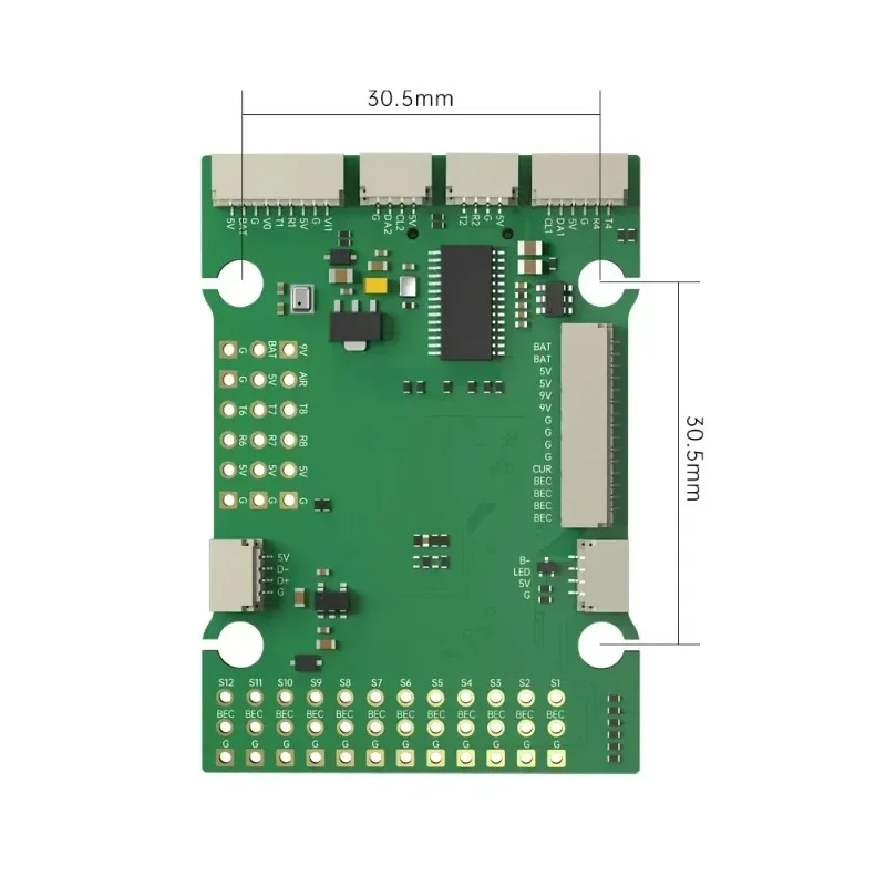 iFlight BLITZ Wing H743 Fixed Wing FC STM32H743 ICM42688P 6A Servo BEC 8xUART SD 30.5mm for ArduPilot INAV