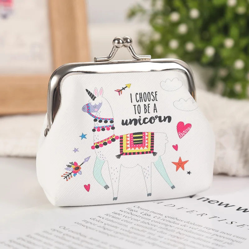 Color Sheep Pattern Coin Purse Cute Buckle Wallet Girls Money Bag Children Small Pouch Key Pockets Mini Card Holder Wallets