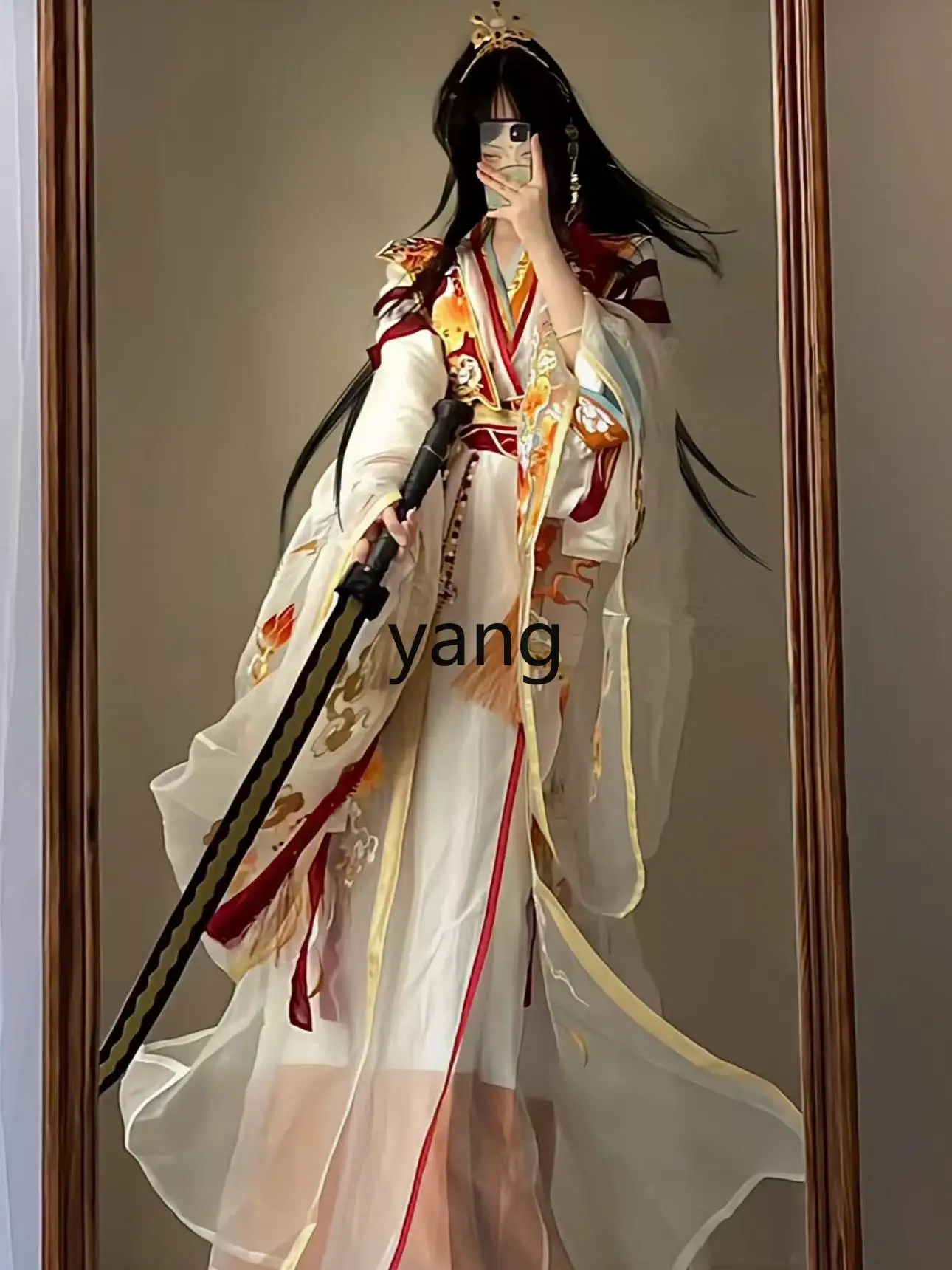 LMM camicia a maniche grandi industria pesante ricamo fata abbigliamento antico uomini e donne lo stesso stile