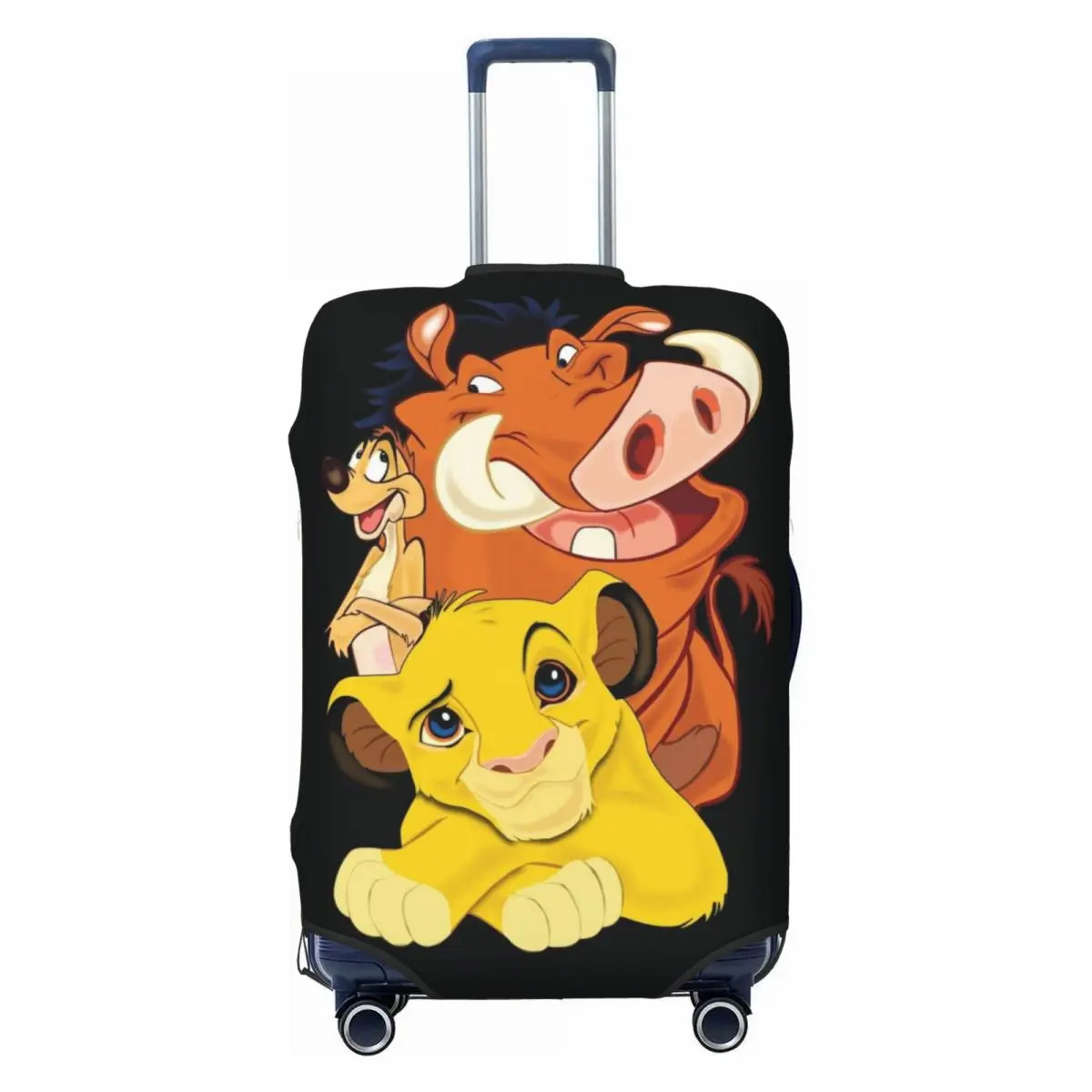 

Custom The Lion Anime King TIMON PUMBAA Suitcase Cover Dust Proof Travel Luggage Covers for 18-32 inch