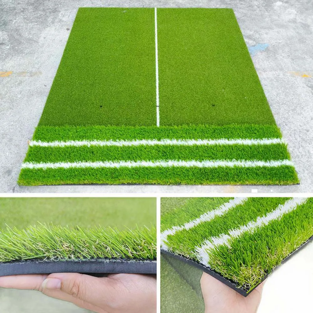2026 Durable Waterproof Nylon Canvas Golf Sports Putting Green & Rough Turf Artificial 3D Green Grass Hitting Matpromote sales
