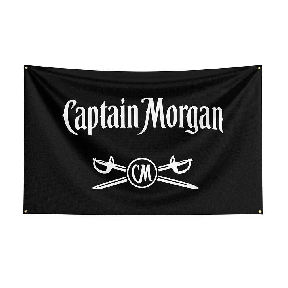 Q 3x5Ft Captain Morgans Flag Polyester Printed Beer Banner For Decor - Ft Flags Decor,flag Decoration Banner Flag Banner