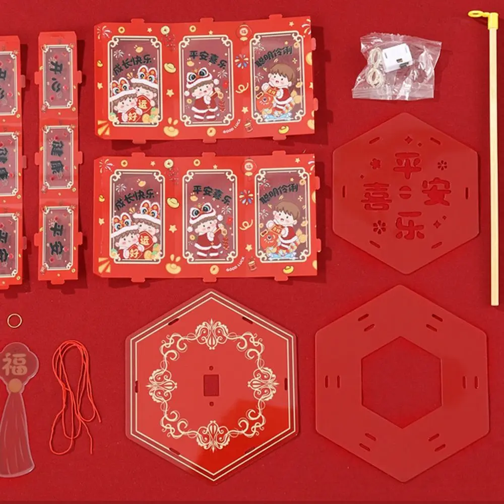 

Chinese Style 2025 Snake Year Portable Lantern Traditional PVC Handheld Lantern Transparent Cartoon Spring Festival Lantern