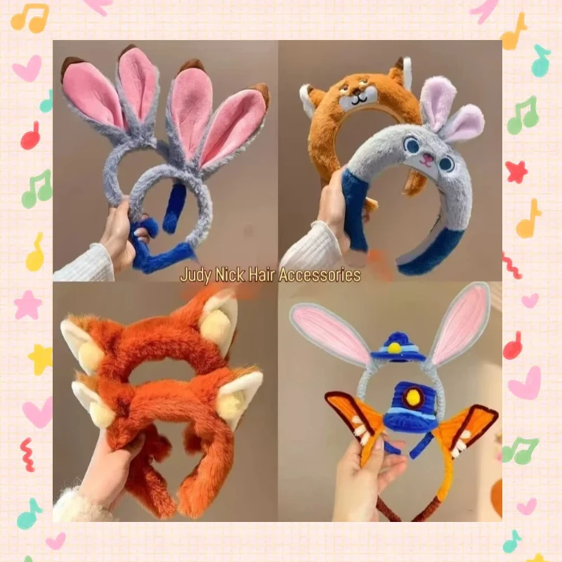 Diadema de Pelo de Conejita Policía Judy de Disney Zootopia, Accesorio para el Cabello para Fotos, Actuaciones y Uso Diario