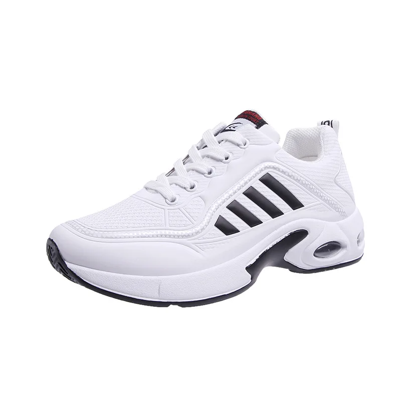 Fashion Men's Running Shoes Air Cushion Design Sneakers for Men PU Leather Tenis Shoes 2024 Autumn Trendy Shoes Tenis Zapatillas