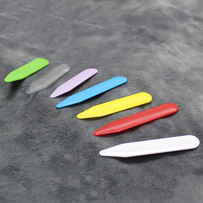 2 Pcs Carbon Fiber Collar Stays For Business Men's Shirt Party Dress Brace Accessories Reinforcement Insert Fixing Jewelry