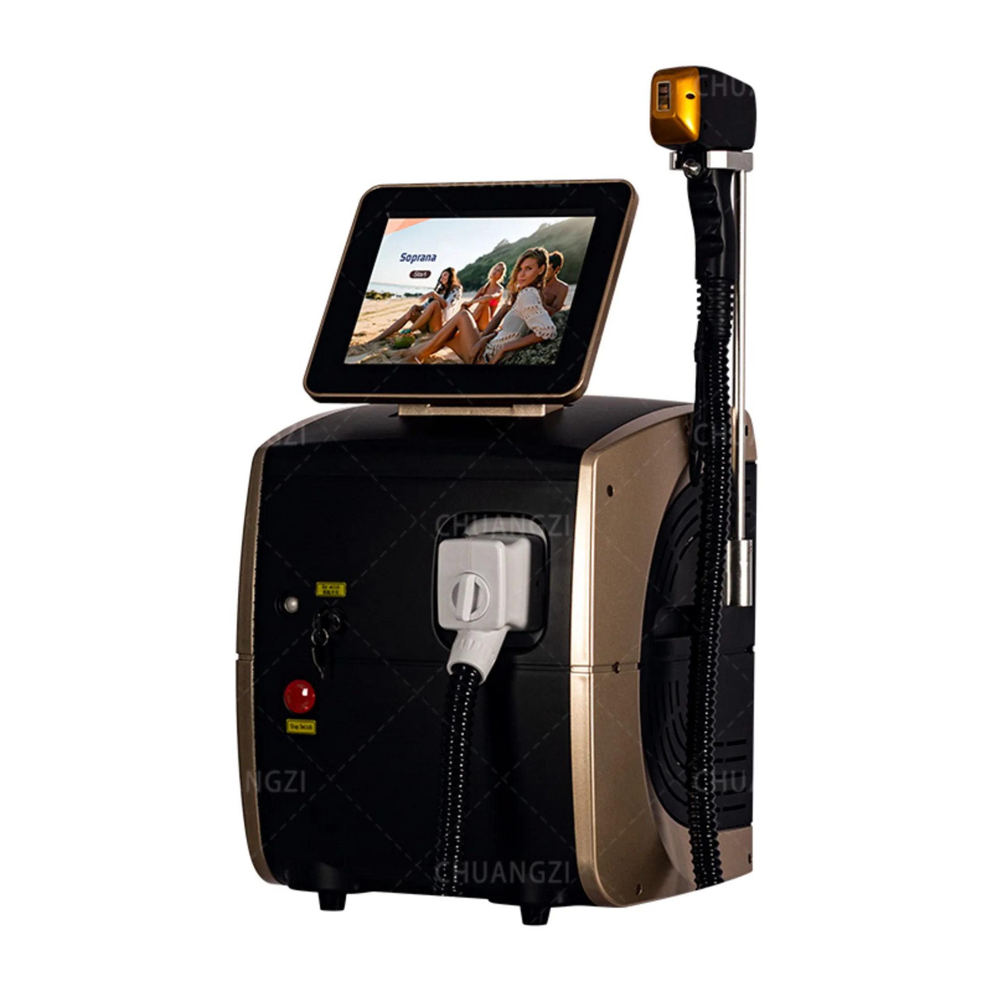 808nm Diode Hair Removal Machine 5000W Ice Cooling Permanent Hair Removal Beauty Salon Equipment