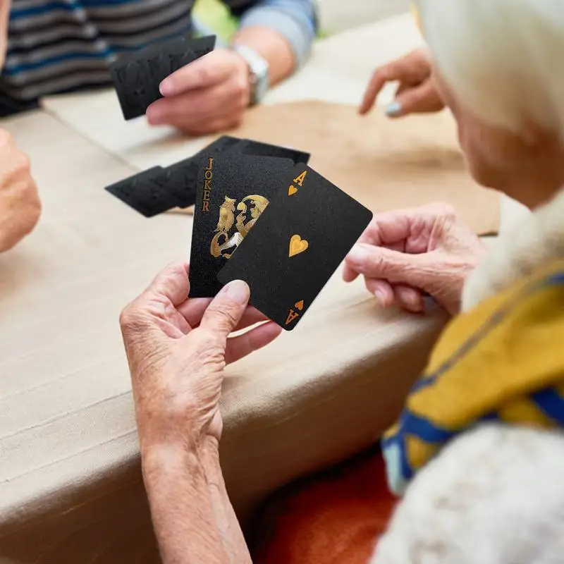 Cartas de póker impermeables para adultos, baraja de cartas de color Negro, Rosa, Calavera, Dólar, juguetes interactivos