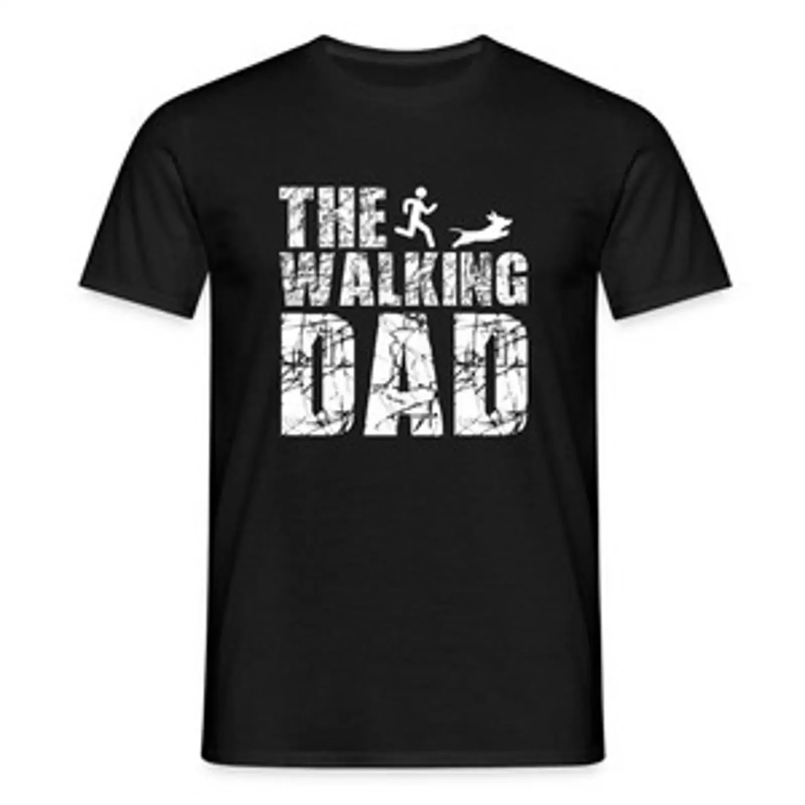 Camiseta The Walking Dad Papa Mit Hund para hombre, camiseta vintage con gráfico lavado, cómoda, versátil, a la moda, elegante, transpirable, para hombre