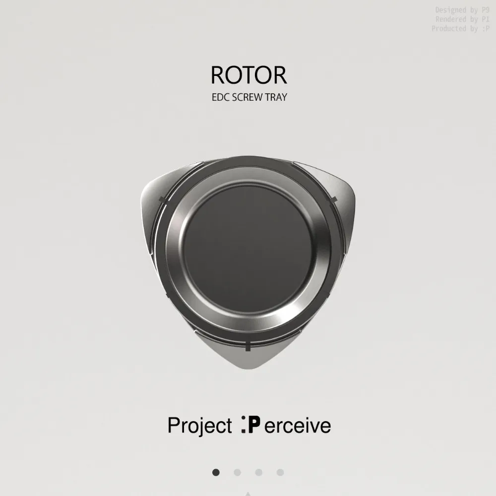 PCP ROTOR-EDC Vassoio magnetico per viti Fingertip Gyro Spinner Fidget Giocattolo per l'ansia