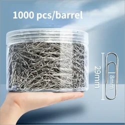 Hot Selling Super Large Barrel Paper Clip Metal Document Creative Bookmark U-shaped Needle Wholesale School Office Stationery