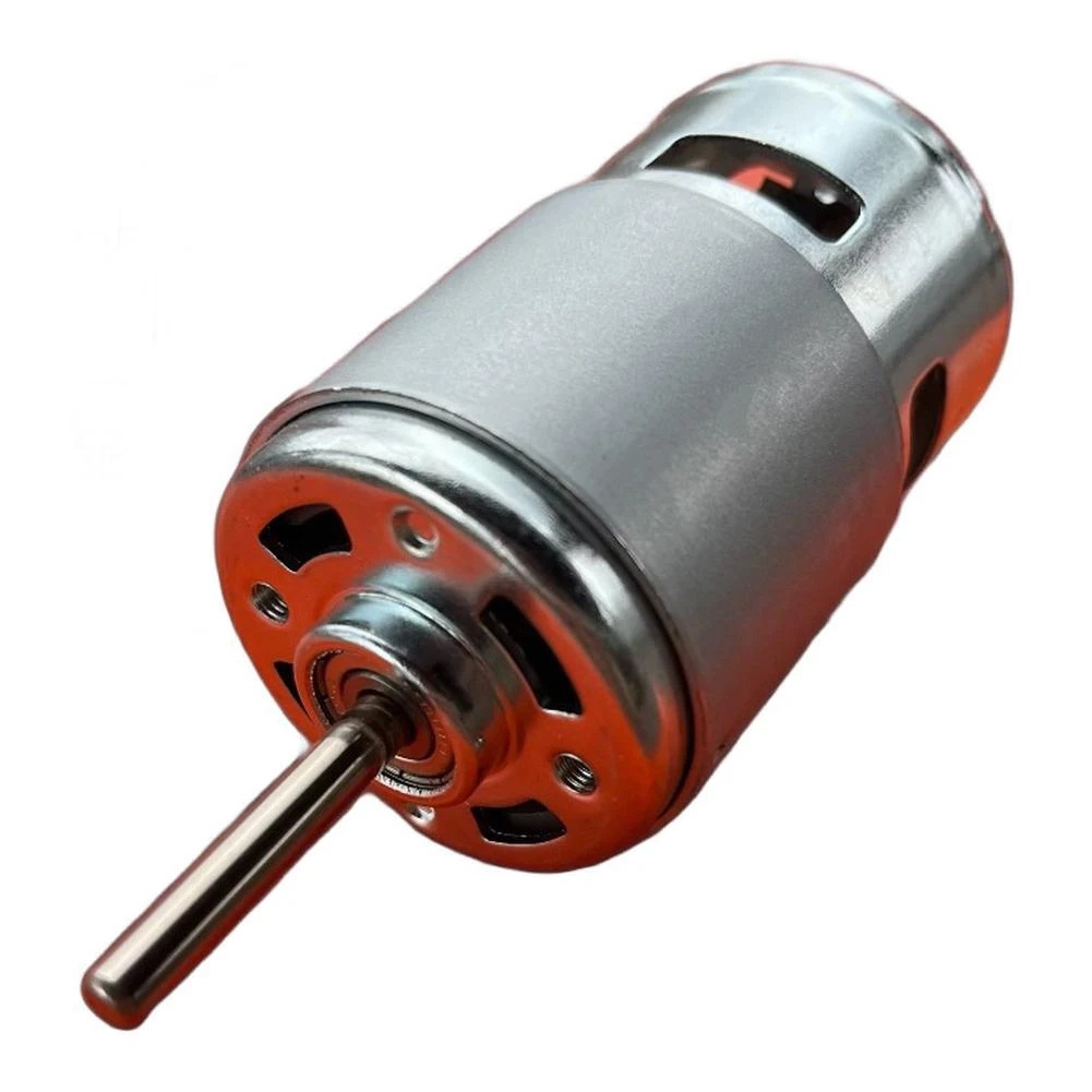 

1pc High-Power 775 Permanent Magnet DC Motor With Double Ball Bearings For 12/24V Metal Motor Power Tools Replacement Parts