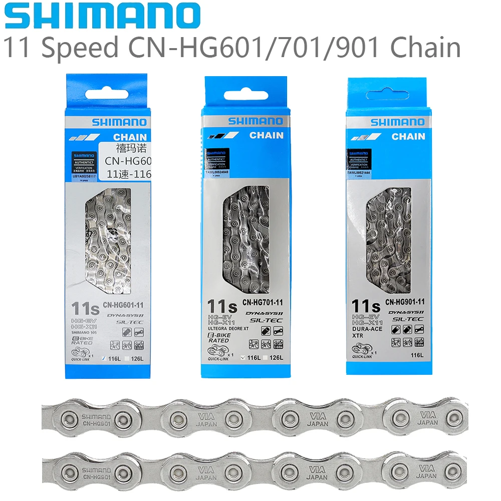 

SHIMANO 11-скоростная CN HG601 HG701 HG901 велосипедная цепь HYPERGLIDE электронный велосипед 116L 11V MTB супер узкий велосипед оригинальные детали