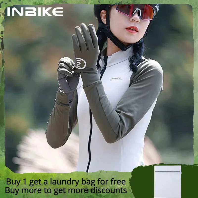 

INBIKE Women Cycling Jackets Windproof Cycling Jersey Fleece Long Sleeve Autumn Winter Waterproof Jacket Woman