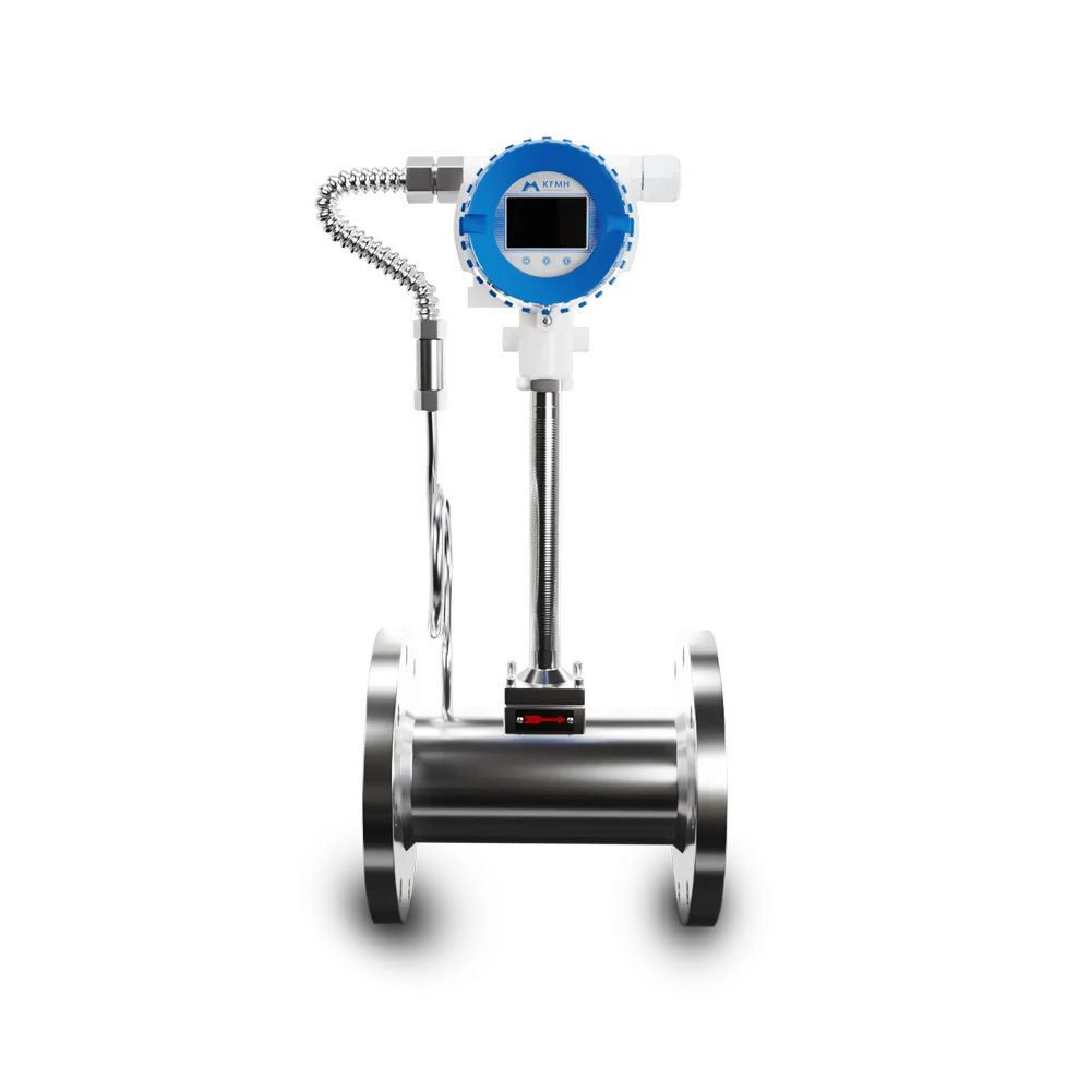 

Vortex Flowmeter Measure High Temperature Air Steam 24VDC Hart Gas Meter 1.0%R Vortex Flow Meter