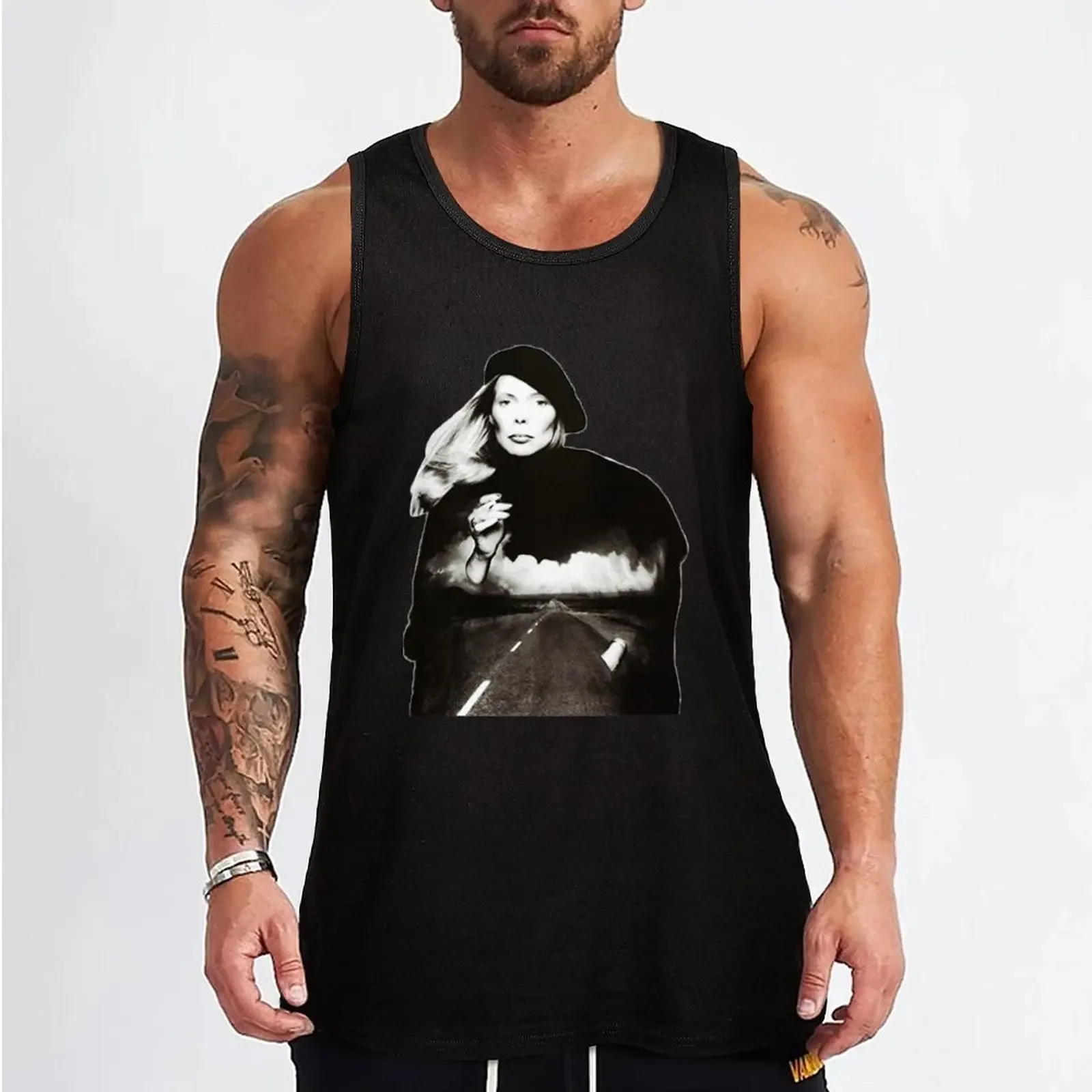 New joni mitchell Classic Tank Top men gym t-shirt Men's Men's gym