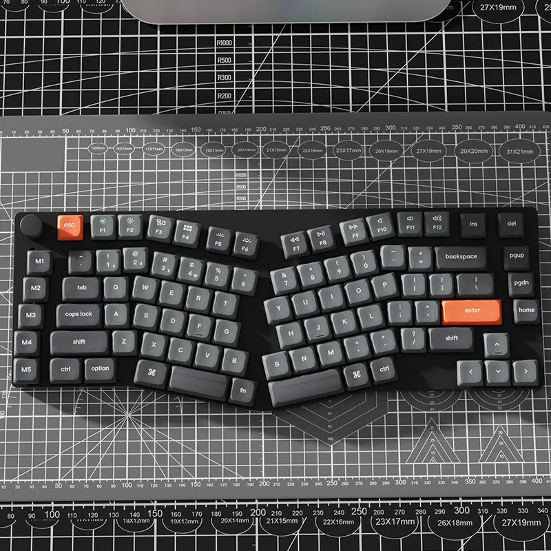 Teclado Mecânico K15 MAX Tri-Mode Alice Bluetooth 2.4G Sem Fio com Switch de Baixo Perfil RGB Ergonômico Ultrafino para Tablet