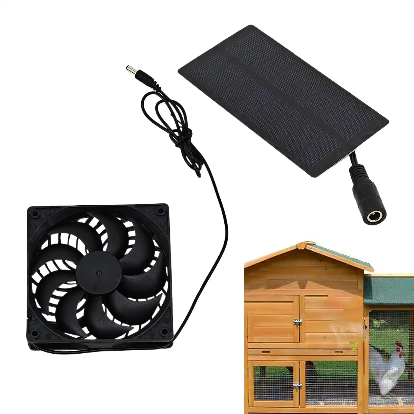 

Солнечный вентилятор для курятника 0,8 Вт в наличии, вентилятор для собачьего домика, вентилятор для внутреннего автофургона, теплицы, домашний сарай, палатка для кемпинга