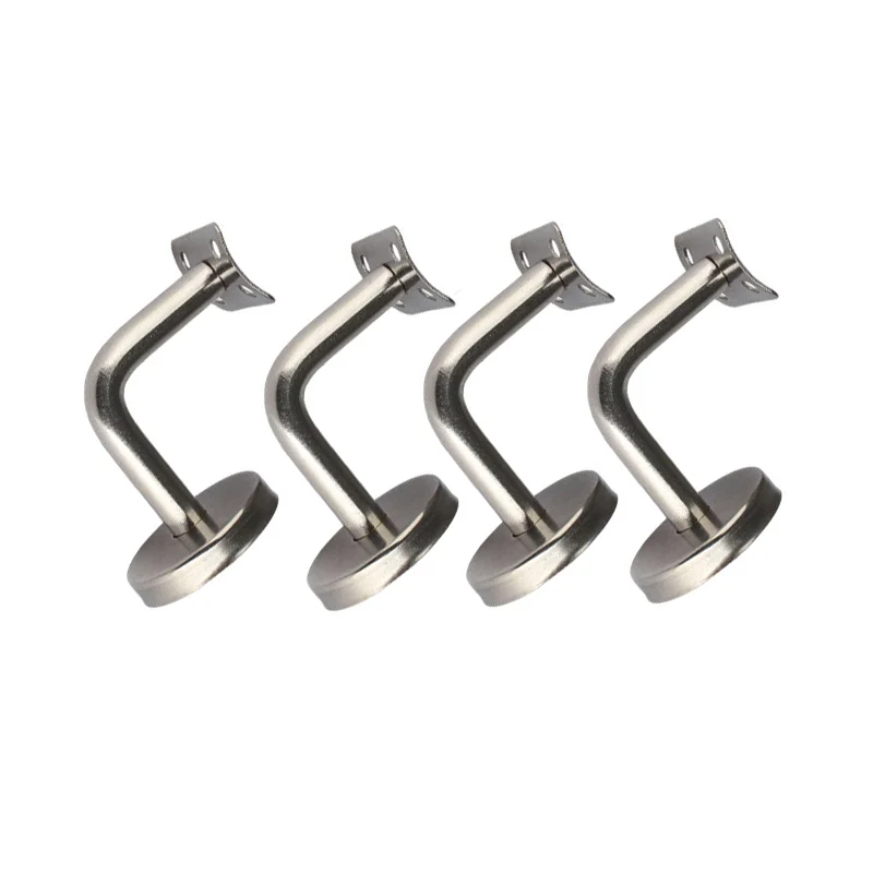 1PCS 304 Solid Stainless Steel PVC Staircase Handrail Fixing Wall Bracket Hospital Corridor Wall Bracket Fixing Accessories