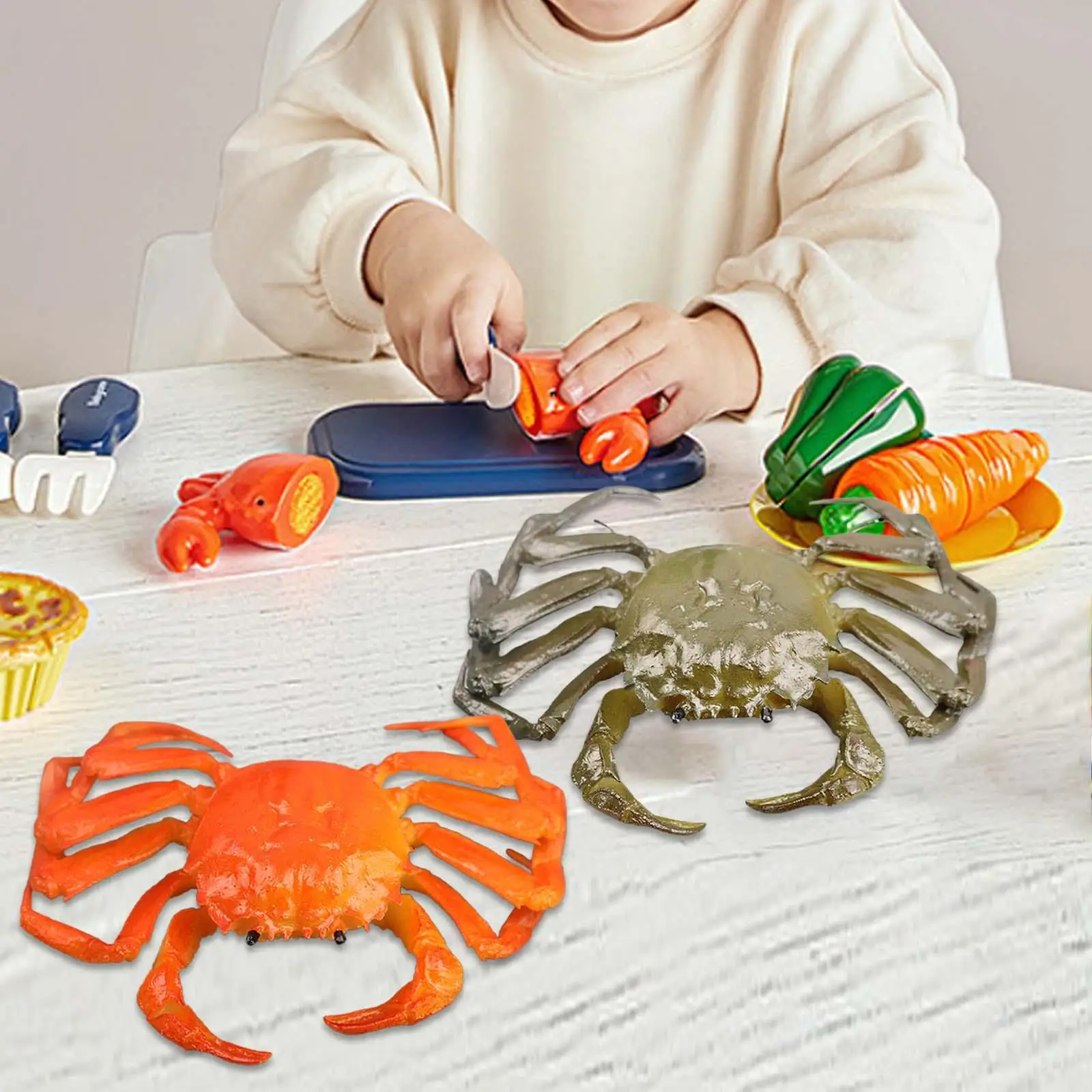 Sea Creatures Toys Ornament Crab Model Toys for Kids Children Birthday Gifts