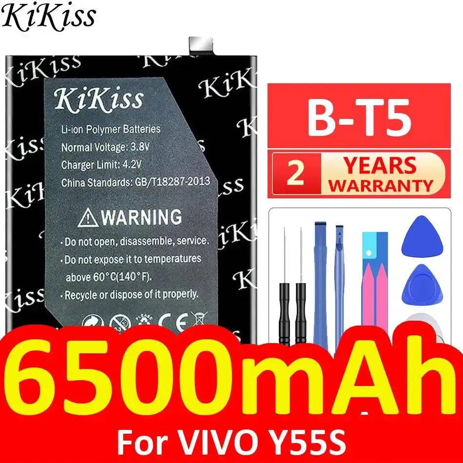 

Аккумулятор мобильного телефона B-T5 6500 мАч для Vivo Y55S Надежная замена