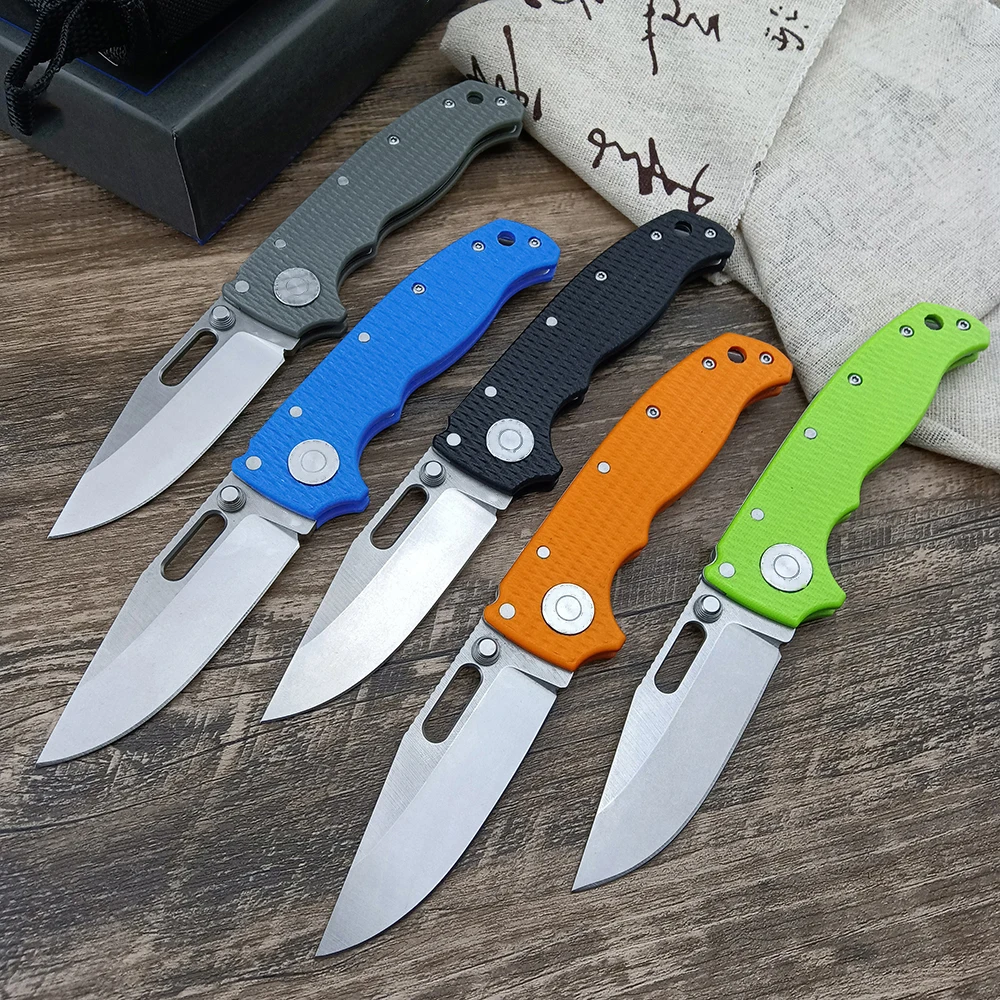 

Series 5 Folding Knife Thumb Screw Assisted Opening 8Cr13Mov Blade G10 Handle Fliper Knives EDC Hunting Self Defense Knife