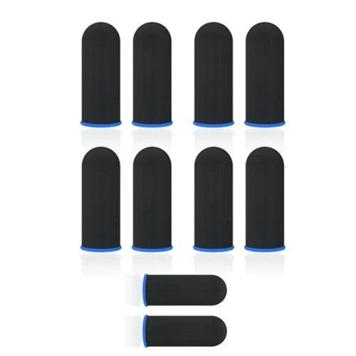Imagen 2 del producto Guantes con yema del dedo para juegos móviles, 10 Uds., para jugadores PUBG, a prueba de sudor, antideslizantes, pantalla táctil, funda para el dedo, transpirable