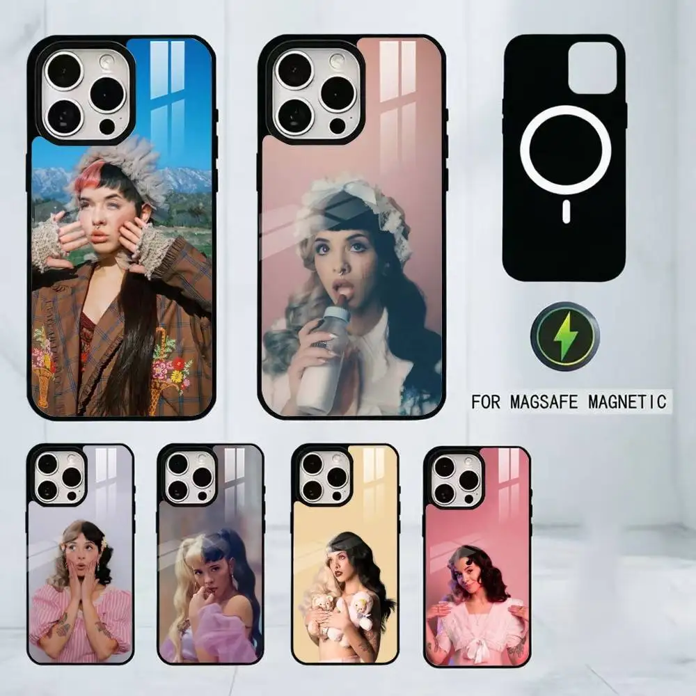 

Singer M-Melanie Martinez Phone Case For iPhone17,16,15,14,13,12,11 Plus,Pro Magnetic For Magsafe Wireless Charging