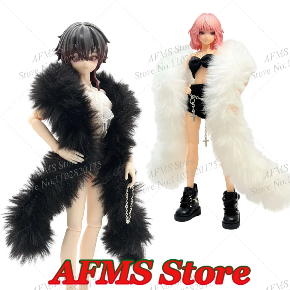 1/12 스케일 수집용 피규어 숄 플러시 스카프 애니메이션 모빌 슈트 소녀 액세서리 6인치 여성 군인 액션 피규어 바디용