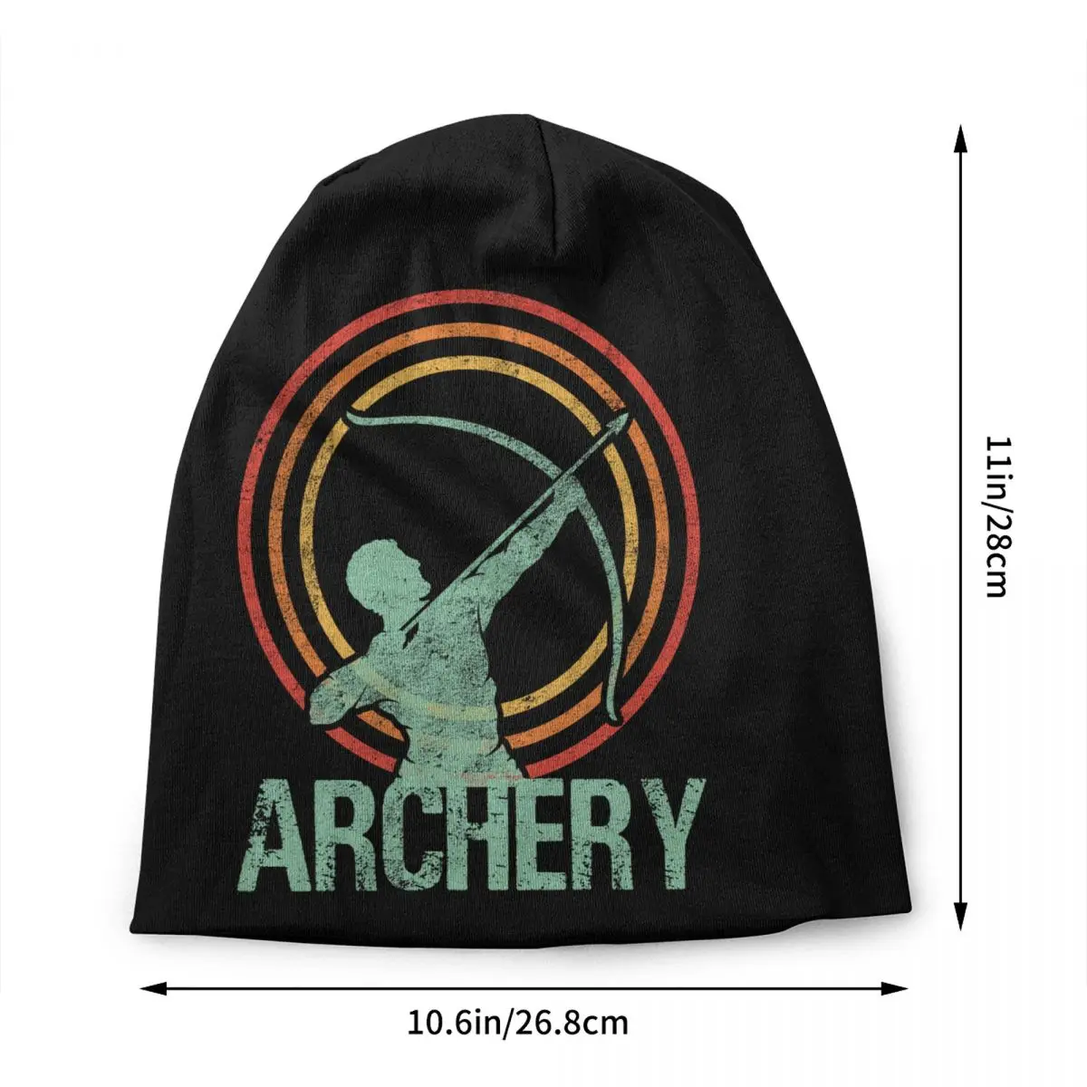 Retro Archery Arrow Bow Bonnet Hats Street Knit Hat For Women Men Autumn Winter Warm Vintage Archer Skullies Beanies Caps