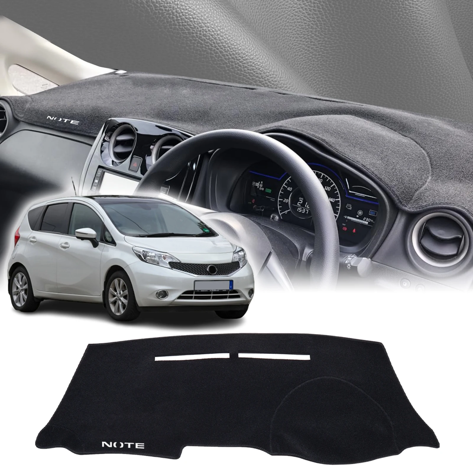 

fit for Nissan Note E12 2014 2015 2016 2017-2020 Dashmat DashMat Sunshade Dashboard Cover Pad Protective Carpet Car Accessories
