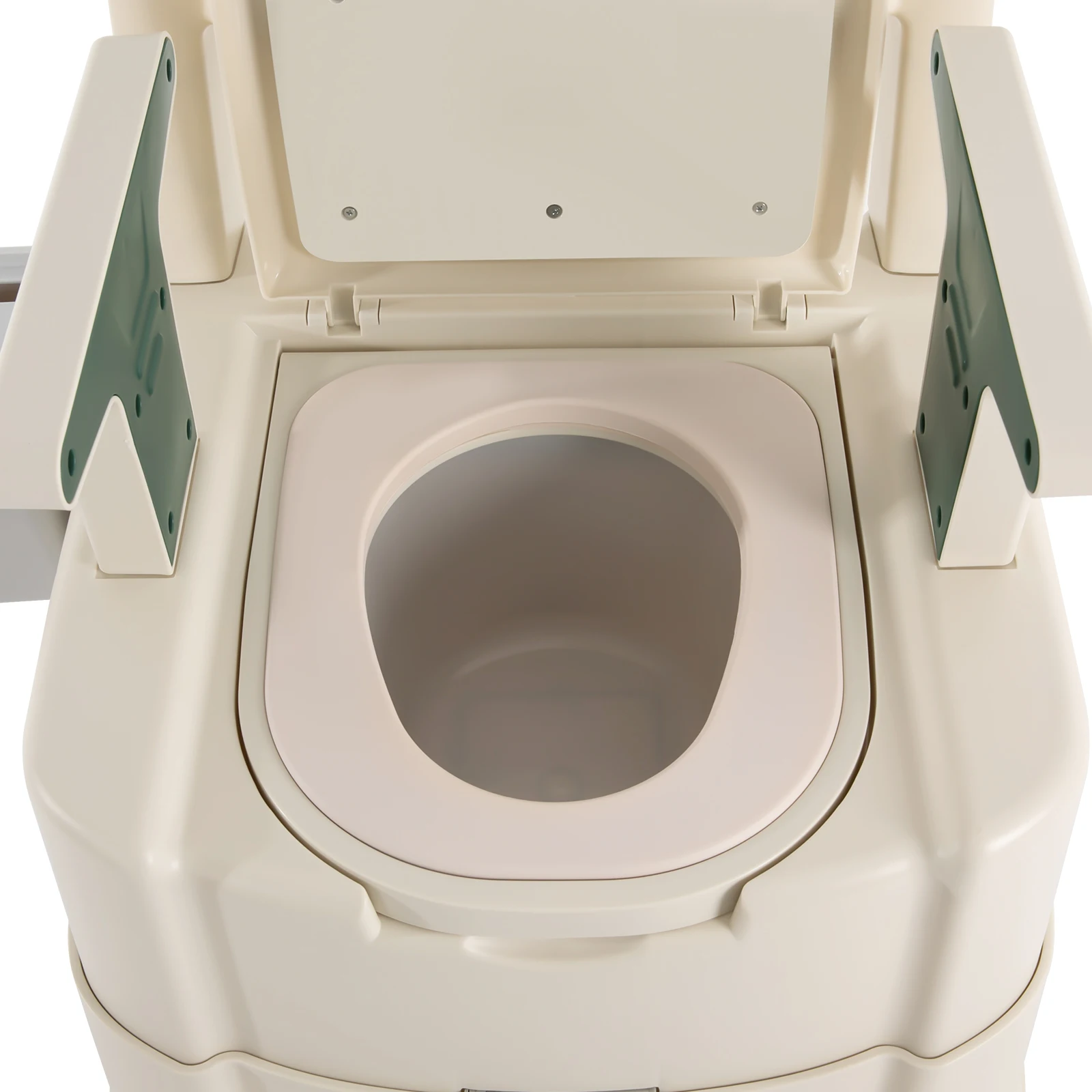 Portable Bedside Commode with High-Quality PP and PU, Stable Construction, Sensor Light for Night Safety, Non-Slip Feet, Easy