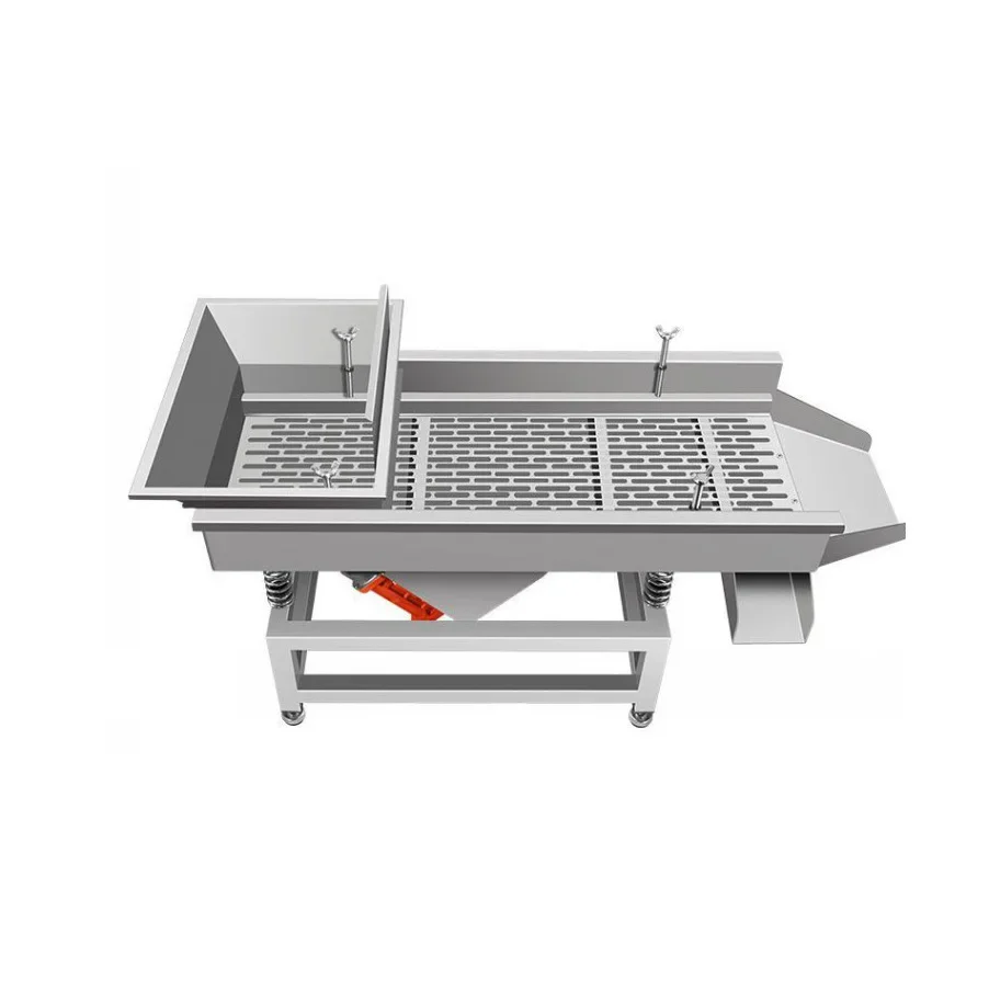 Fully Automatic Food Grade Stainless Steel Rectangular Linear Vibrating Screen for Rice Separator