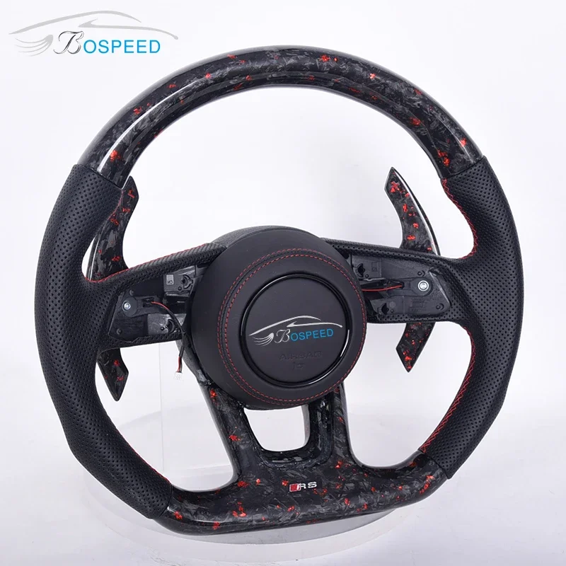 For  A3 A4 B9 A5 Rs3 Rs4 Rs5 S3 S4 S5 Rs6 Rs7 Forged Carbon Fibre Steering Wheel