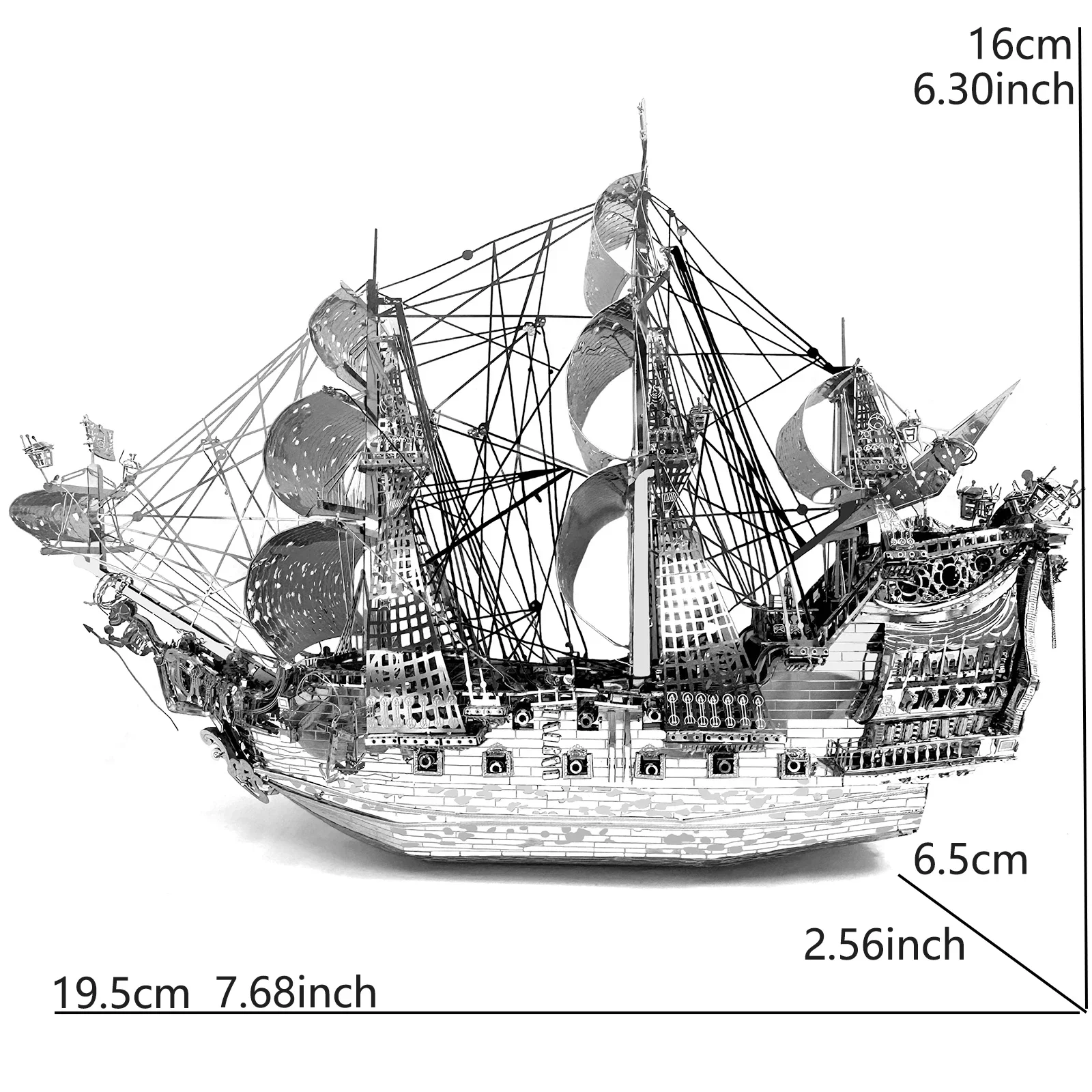 أطقم نماذج ألغاز معدنية ثلاثية الأبعاد من Queen Anne DIY لعبة ألغاز مقطوعة بالليزر للأطفال