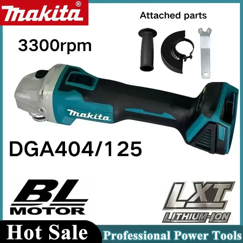 

Makita DGA404 125mm/100mm Brushless Lithium Electric Angle Grinder Rechargeable Cutting Machine High Power Polishing Machine
