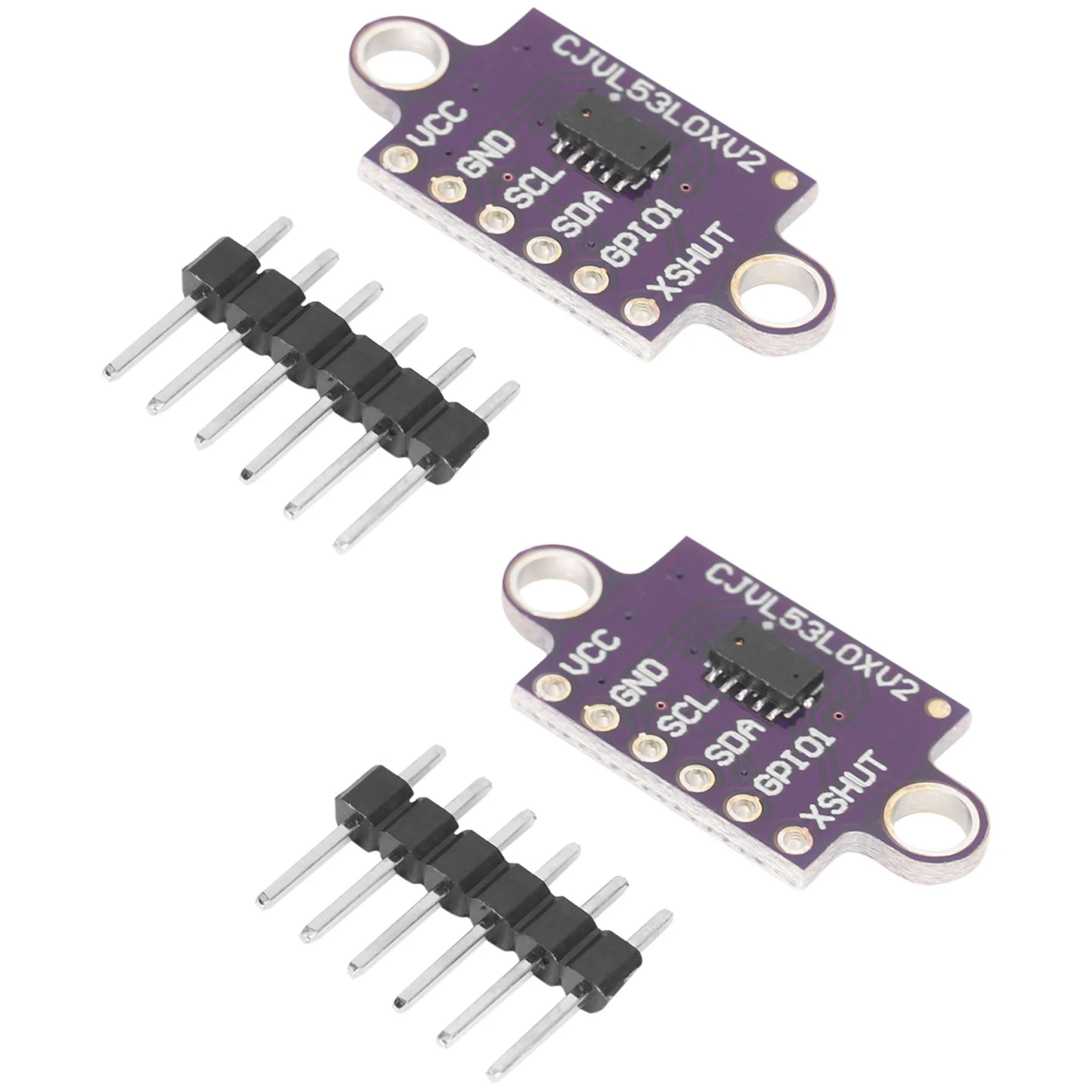 2Pcs VL53L0X Time-Of-Flight ToF เซนเซอร์ Breakout 940Nm -VL53L0XV2 ระยะทางโมดูล I2C IIC