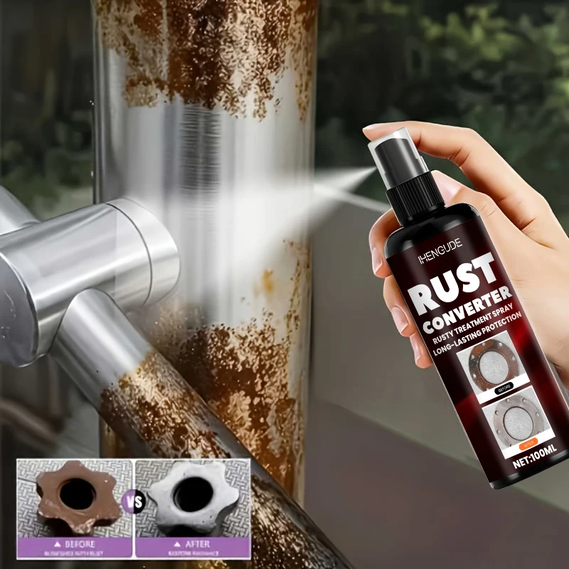Metal Rust Remover and Protective Spray - Heavy-Duty Corrosion Inhibitor, Fast-Acting Formula, Suitable for Cars, Trucks, Bicycles, Tools, and Metal Surfaces - Long-Lasting, Rust Prevention and Surface Protection, Metal Rust Remover