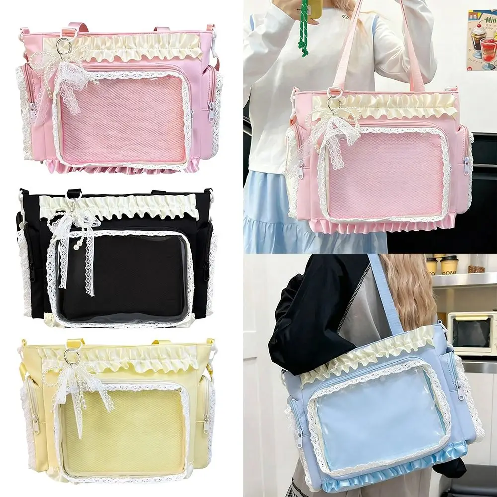 

Новая японская сумка Y2K Ita Bag, прозрачная, вместительная, через плечо, в стиле Лолита, женская