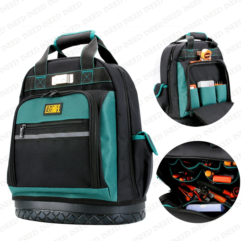 

Multi-functional repair Oxford cloth backpack, wear-resistant, large capacity, portable, electrician's special storage bag