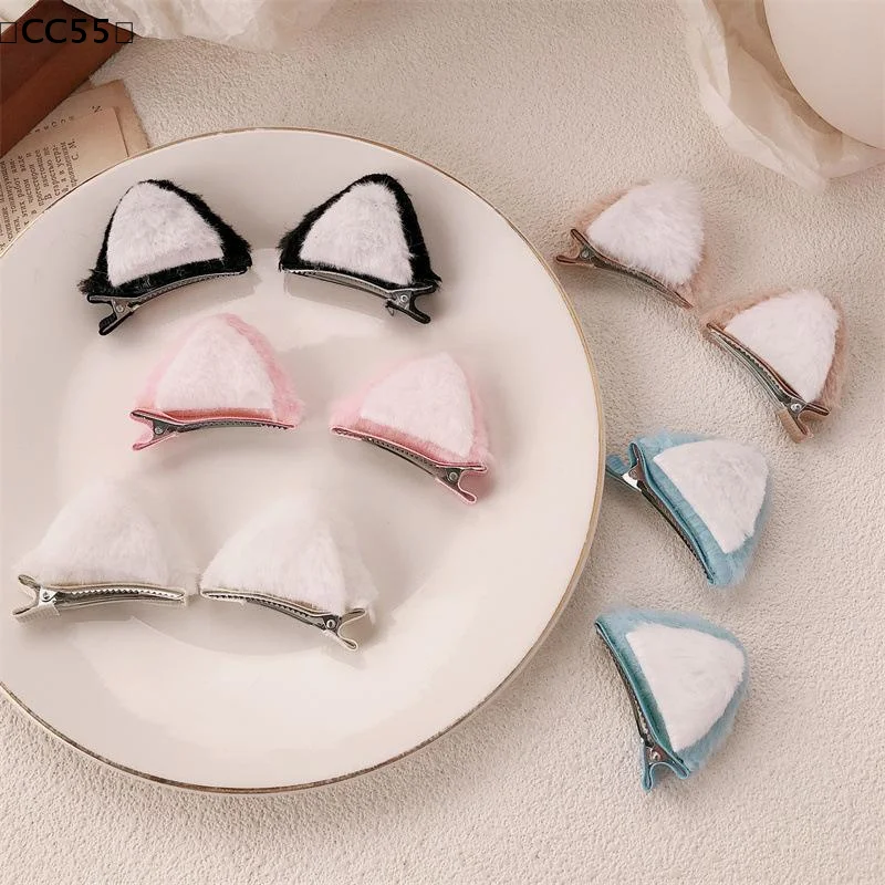 

2PCS Plush Cat Ears Steamed Cat Ear Shaped Bread Children Hair Clip Cute Cartoon Stereo Clip Little Girl Hair Accessory 〔CC55〕