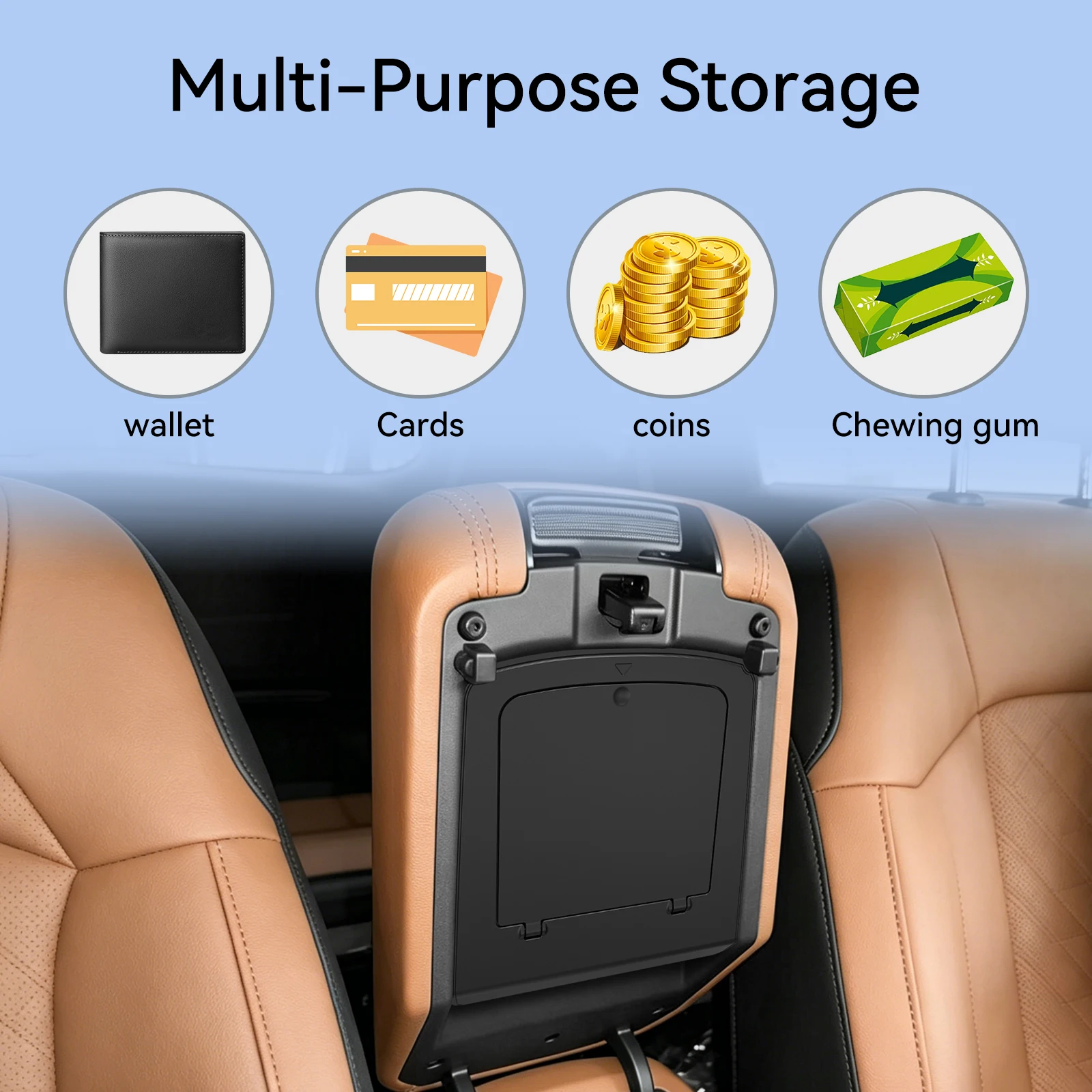 LUCKEASY für Kia Sportage NQ5 2023-2026 Auto-Armlehnenbox Versteckte Aufbewahrungsbox Innenzubehör Mittelkonsolen-Aufbewahrungsbox – Detail 10