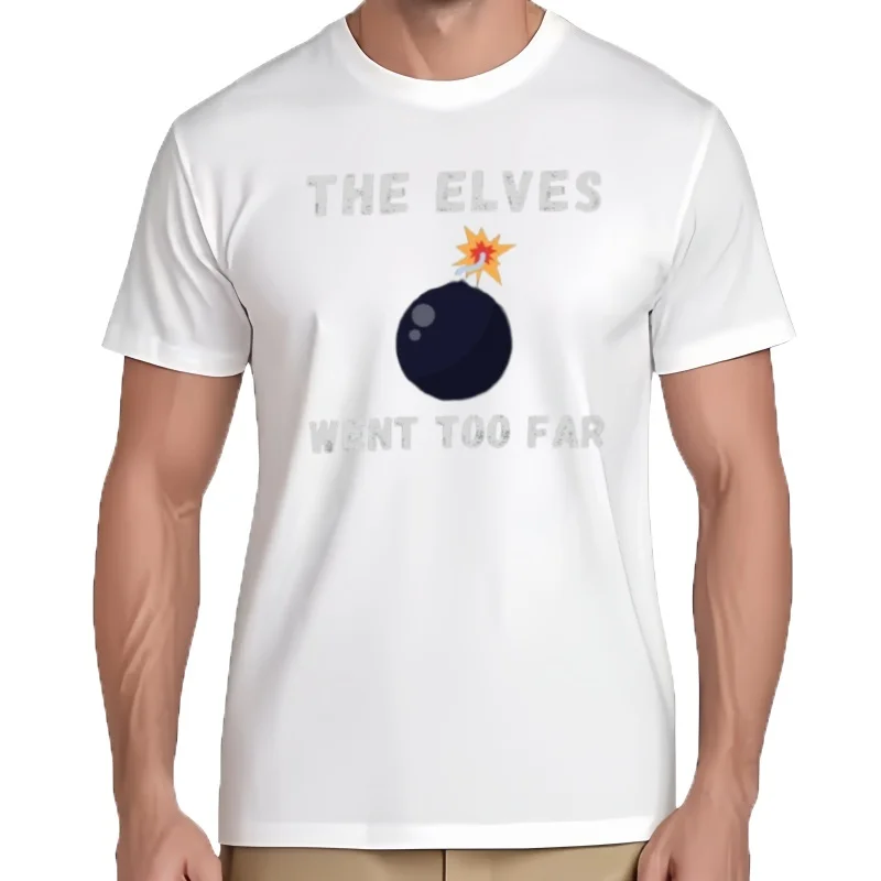 Camiseta de The Elves Went Too Far 2-Explosion-jaja-original de boo-da-chay, ropa de talla grande, ropa de lujo para hombres