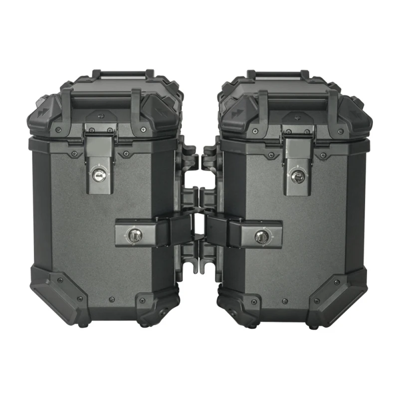 

36L Motorcycle Side Box(black) | Alloy Heavy Duty Panniers for Adventure Bikes