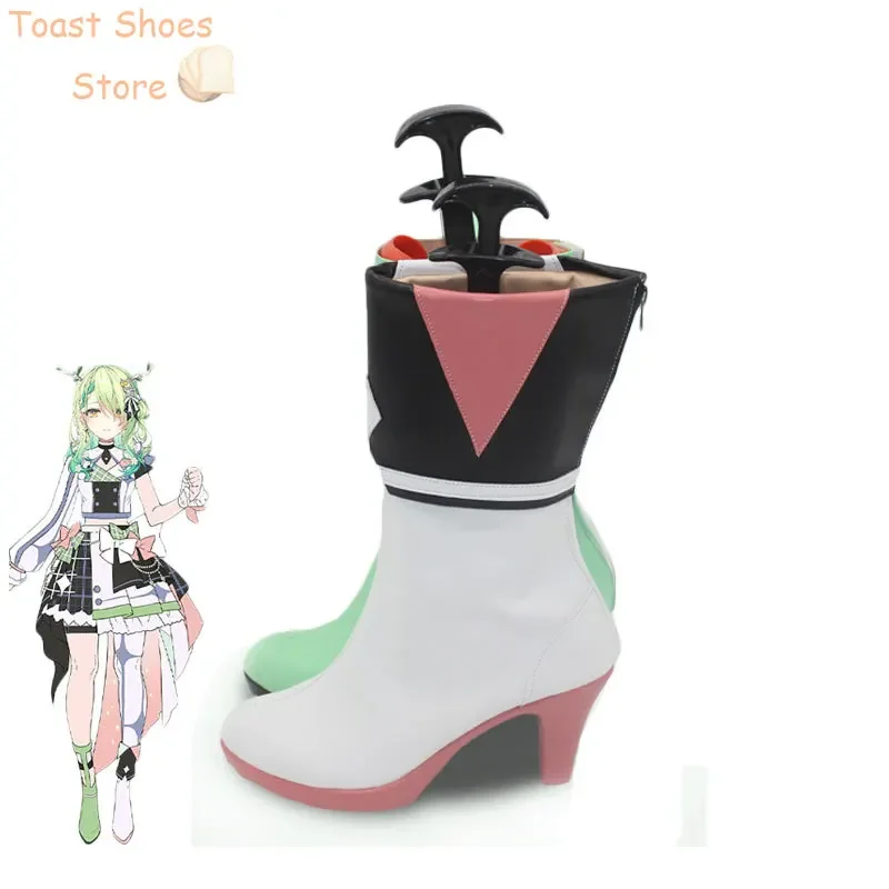 Ceres Fauna Cosplay Schoenen Vtuber 4e Festival Cosplay Prop PU Lederen Schoenen Halloween Carnaval Laarzen Kostuum Prop