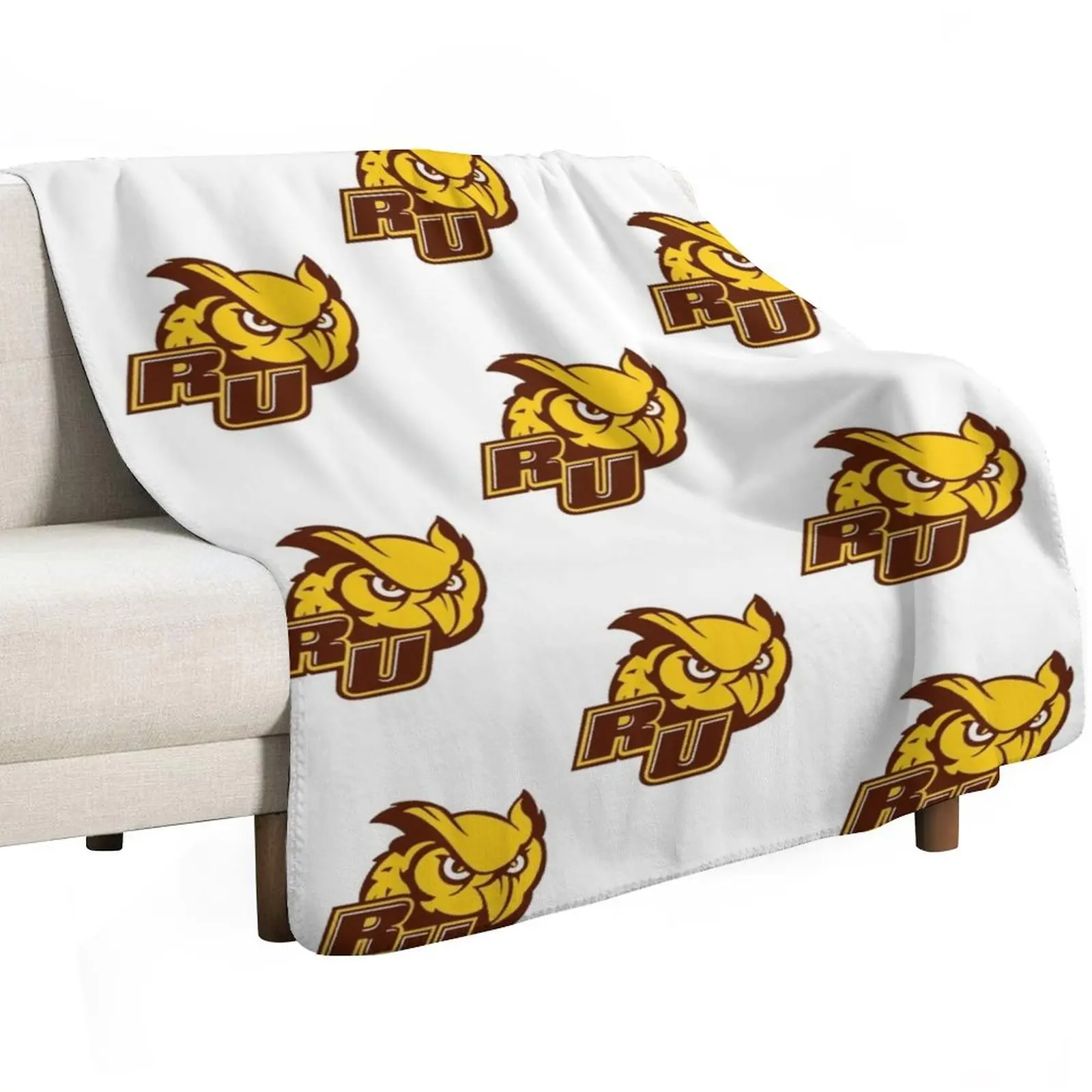 Rowan University Throw Blanket Comforter for babies Soft Plush Plaid Polar Shaggy Personalized Gift Blankets