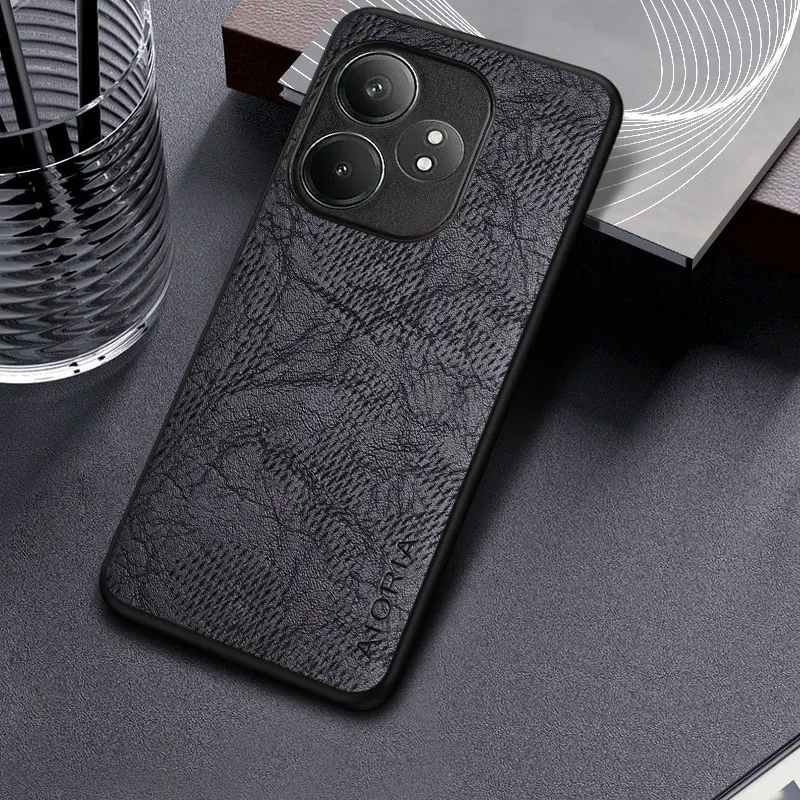 Case for Realme GT 6  Business wind cortex  Leather back Cover for Realme GT 6T