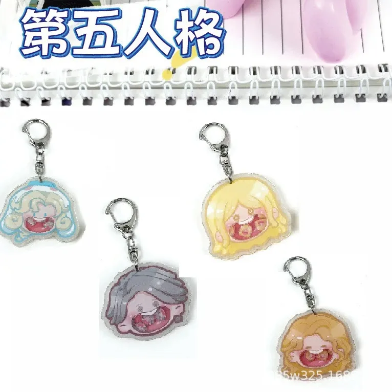 The fifth personality keychain embalmer psychologist little girl photographer peripheral cartoon anime rocking music