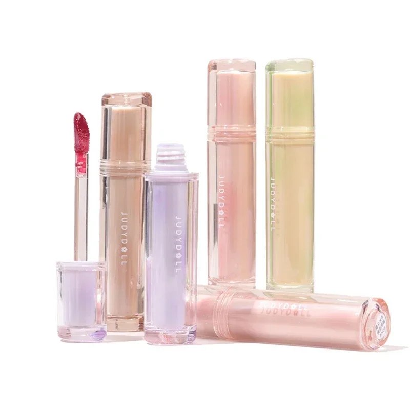 Judydoll Clear Lipgloss Mirror Glow Oil Lip Glaze Hydrating Glass Jelly Lipstick Moisturizing Lip Plumper Gloss Makeup