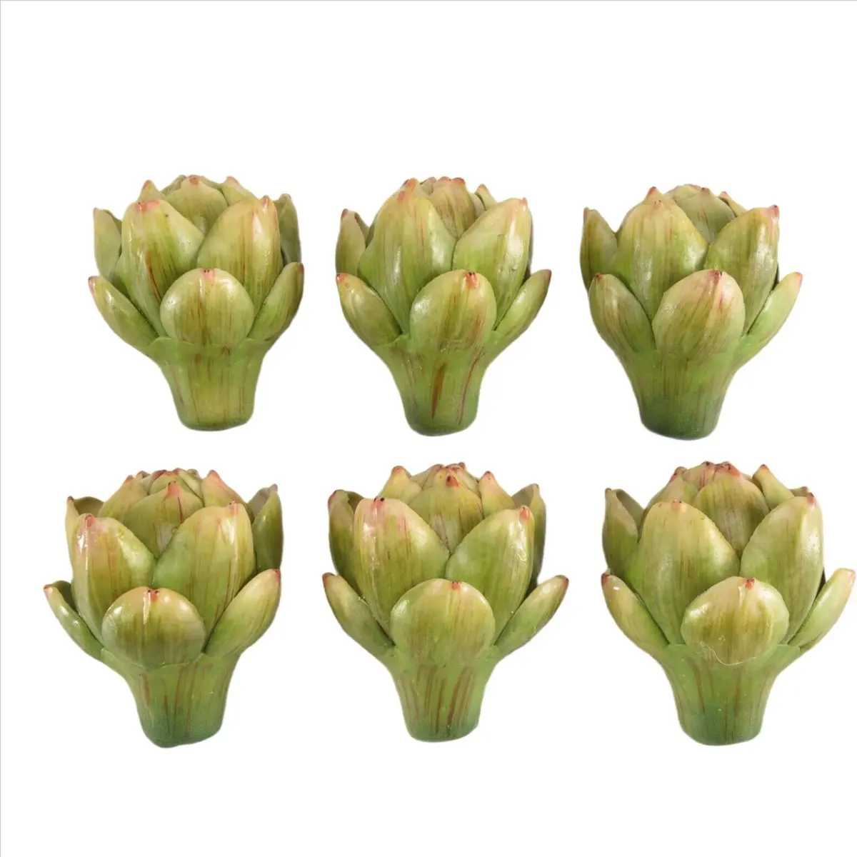 6Pack Artificial Artichoke Vegetables and Fruits for Home Wedding Party Table Decoration (Green) &LICG